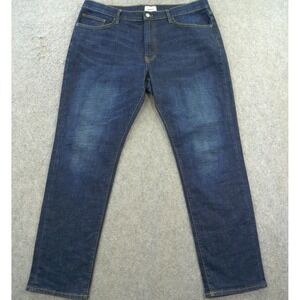 Oliver Logan Jeans Womens 38 Blue Slim Straight Leg Mid Rise Dark Wash Denim